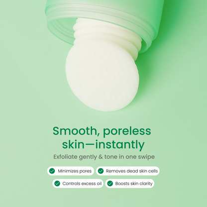 QUIA Toner Pads – AHA/BHA Dual-Action Exfoliate and Hydrate All in One – Soothing Formula for Sensitive Skin – Reduces Blackheads and Blemishes- 70 Gentle Textured Pads – Korean Skincare