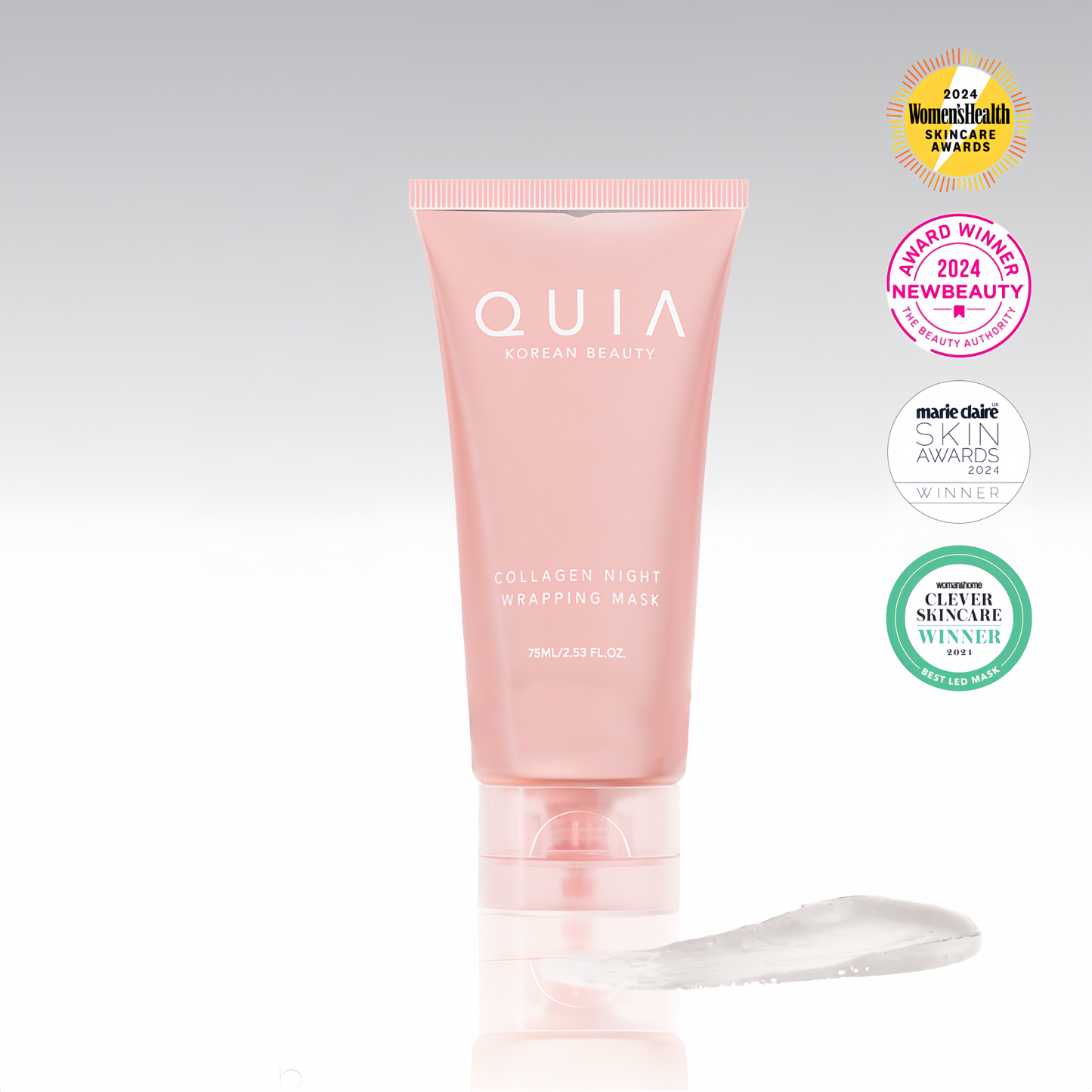 Collagen Night Wrapping Mask,Overnight Wrapping Mask,Peel Off Face Mask,Elasticity and Hydration Care,2.53 fl.oz(Brush Included)